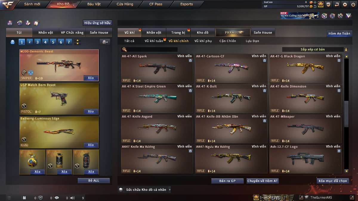 shop acc cf uy tin gia re